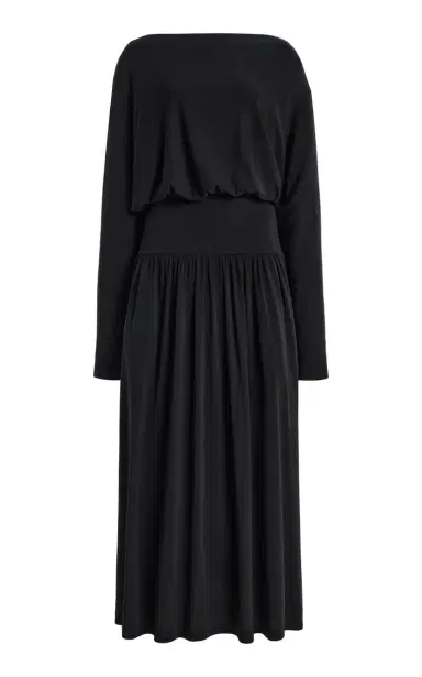 TOTEME Boatneck Jersey Dress | Thumbnail 1 TOTEME Boatneck Jersey Dress | Thumbnail 1