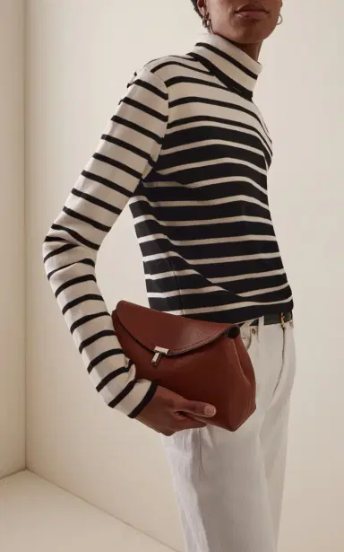 TOTEME T-Lock Leather Clutch | Thumbnail 2 TOTEME T-Lock Leather Clutch | Thumbnail 2