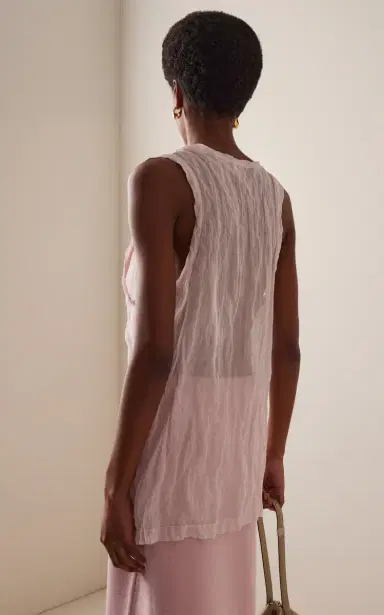 TOTEME Crinkled Gauze Tank | Thumbnail 4 TOTEME Crinkled Gauze Tank | Thumbnail 4