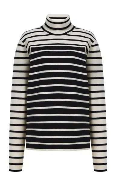 TOTEME Striped Wool Turtleneck Sweater | Thumbnail 7 TOTEME Striped Wool Turtleneck Sweater | Thumbnail 7