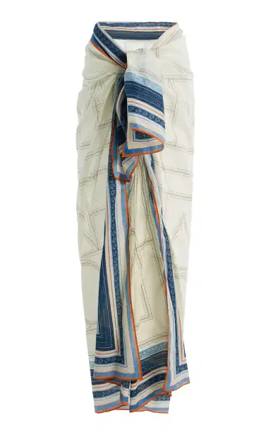 Toteme Collector Cotton-Blend Voile Sarong | Thumbnail 1