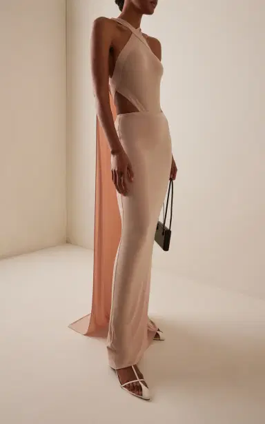 The New Arrivals Ilkyaz Ozel Zada Jersey Maxi Skirt | Thumbnail 2