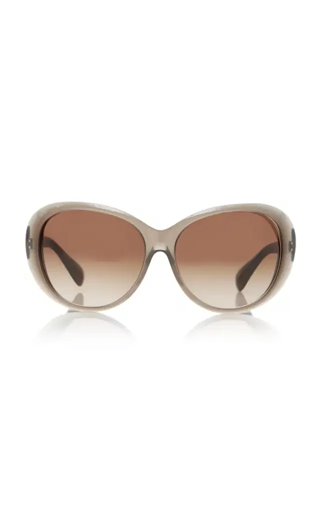 Oliver Peoples Maridan Oversized Round-Frame Acetate Sunglasses