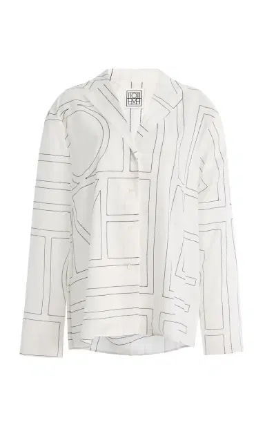 Toteme Monogram Cotton-Blend PJ Top | Thumbnail 7 Toteme Monogram Cotton-Blend PJ Top | Thumbnail 7