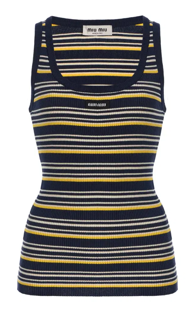 Striped Cotton Tank Top