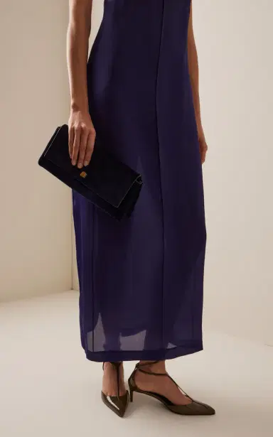 Khaite Audrey Suede Clutch | Thumbnail 2 Khaite Audrey Suede Clutch | Thumbnail 2