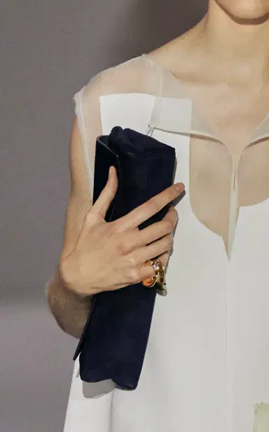 Khaite Audrey Suede Clutch | Thumbnail 4 Khaite Audrey Suede Clutch | Thumbnail 4