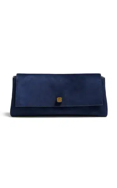 Khaite Audrey Suede Clutch | Thumbnail 1 Khaite Audrey Suede Clutch | Thumbnail 1