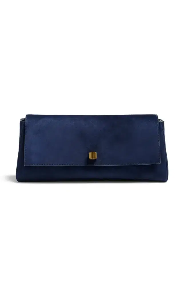 Khaite Audrey Suede Clutch