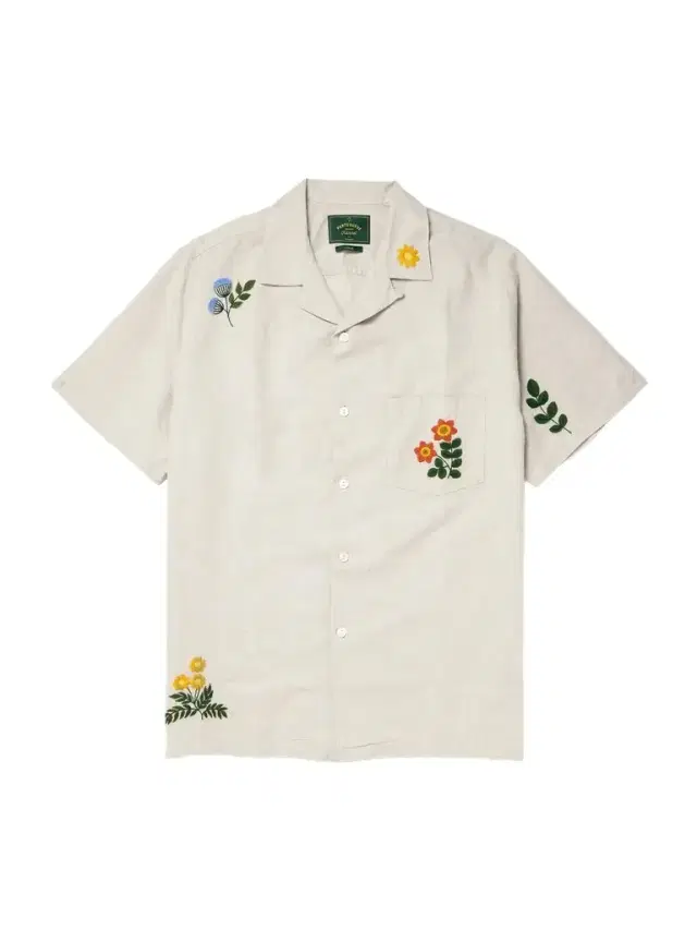 Convertible-Collar Embroidered Linen and Cotton-Blend Shirt - Men