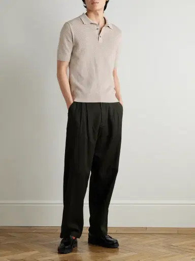 Sunspel Cotton-Mesh Polo Shirt - Men | Thumbnail 2