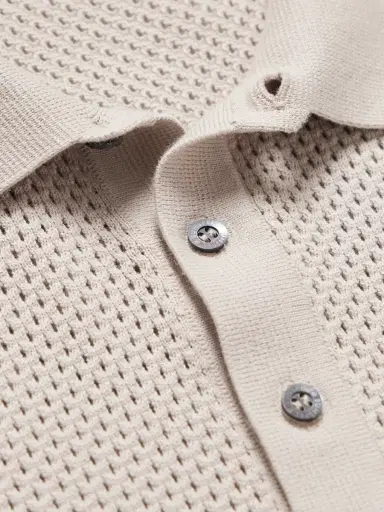 Sunspel Cotton-Mesh Polo Shirt - Men | Thumbnail 4