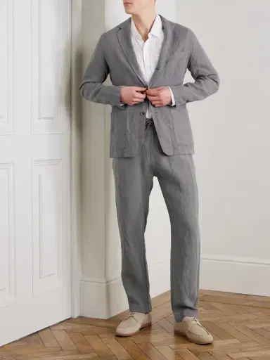 Hartford Jobby Pat Linen Suit Jacket - Men | Thumbnail 2