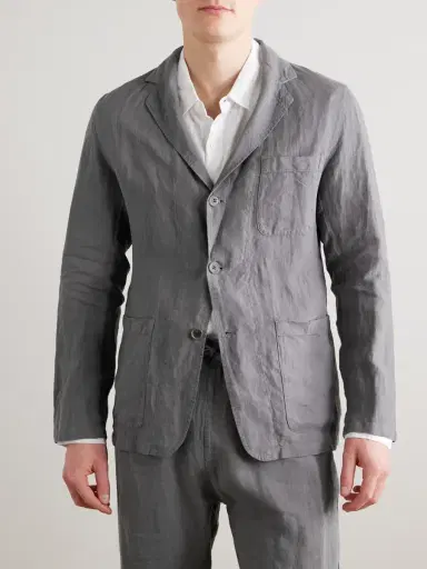 Hartford Jobby Pat Linen Suit Jacket - Men | Thumbnail 3