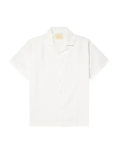 Portuguese Flannel Reeve Convertible-Collar Organic Cotton-Jacquard Shirt - Men | Thumbnail 1 Portuguese Flannel Reeve Convertible-Collar Organic Cotton-Jacquard Shirt - Men | Thumbnail 1
