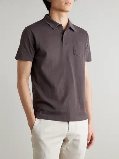 Sunspel Riviera Slim-Fit Supima Cotton-Mesh Polo Shirt - Men | Thumbnail 3 Sunspel Riviera Slim-Fit Supima Cotton-Mesh Polo Shirt - Men | Thumbnail 3