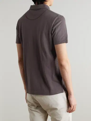 Sunspel Riviera Slim-Fit Supima Cotton-Mesh Polo Shirt - Men | Thumbnail 4 Sunspel Riviera Slim-Fit Supima Cotton-Mesh Polo Shirt - Men | Thumbnail 4
