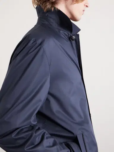 Canali Microfibre Coat - Men | Thumbnail 5 Canali Microfibre Coat - Men | Thumbnail 5