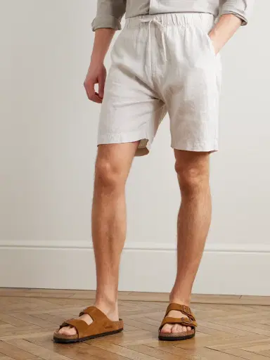 Hartford Joggy Straight-Leg Linen Bermuda Shorts - Men | Thumbnail 3