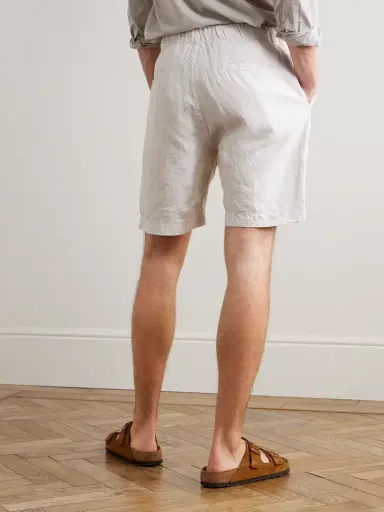 Hartford Joggy Straight-Leg Linen Bermuda Shorts - Men | Thumbnail 4