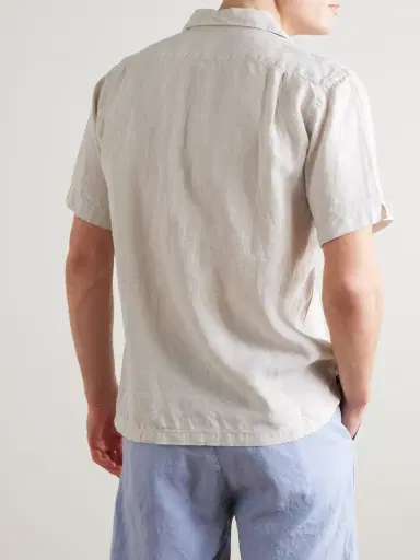 Hartford Palmito Mc Pat Convertible-Collar Linen Shirt - Men | Thumbnail 3