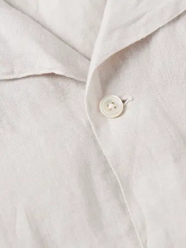 Hartford Palmito Mc Pat Convertible-Collar Linen Shirt - Men | Thumbnail 4