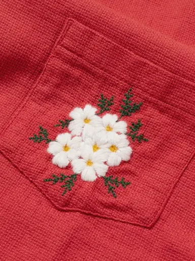 Portuguese Flannel Convertible-Collar Embroidered Cotton Shirt - Men | Thumbnail 4 Portuguese Flannel Convertible-Collar Embroidered Cotton Shirt - Men | Thumbnail 4