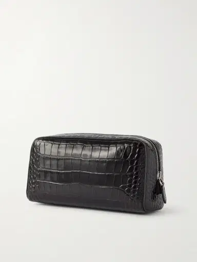 Tom Ford Croc-Effect Leather Wash Bag - Men | Thumbnail 2 Tom Ford Croc-Effect Leather Wash Bag - Men | Thumbnail 2