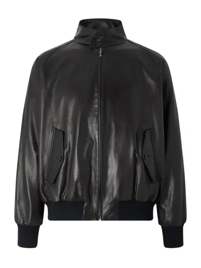 A.PRESSE Padded Leather Harrington Jacket - Men