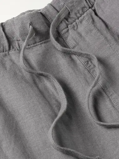 Hartford Joggy Straight-Leg Linen Drawstring Trousers - Men | Thumbnail 6