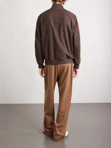 Loro Piana Ivy Padded Suede Bomber Jacket - Men | Thumbnail 4