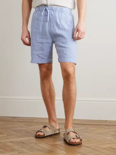 Hartford Joggy Straight-Leg Linen Bermuda Shorts - Men | Thumbnail 3