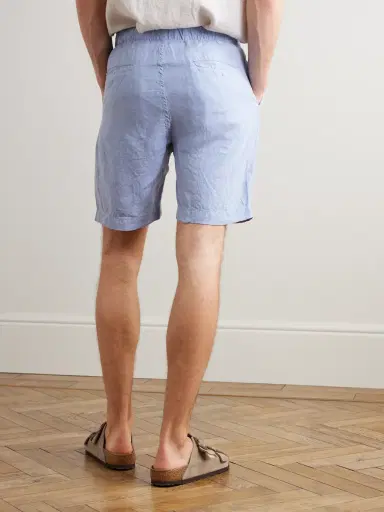 Hartford Joggy Straight-Leg Linen Bermuda Shorts - Men | Thumbnail 4