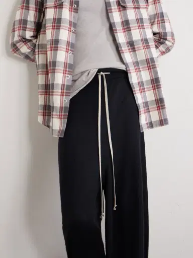 Rick Owens Tapered Boiled-Cashmere Sweatpants - Men | Thumbnail 5