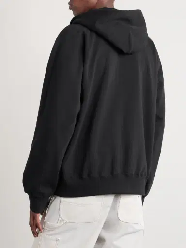 Sacai Carhartt WIP Logo-Appliquéd Cotton-Jersey Zip-Up Hoodie - Men | Thumbnail 4 Sacai Carhartt WIP Logo-Appliquéd Cotton-Jersey Zip-Up Hoodie - Men | Thumbnail 4