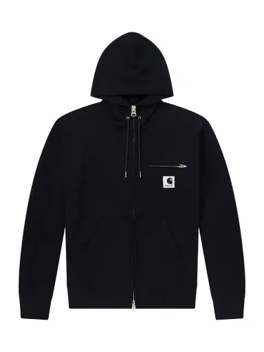 Sacai Carhartt WIP Logo-Appliquéd Cotton-Jersey Zip-Up Hoodie - Men | Thumbnail 1 Sacai Carhartt WIP Logo-Appliquéd Cotton-Jersey Zip-Up Hoodie - Men | Thumbnail 1