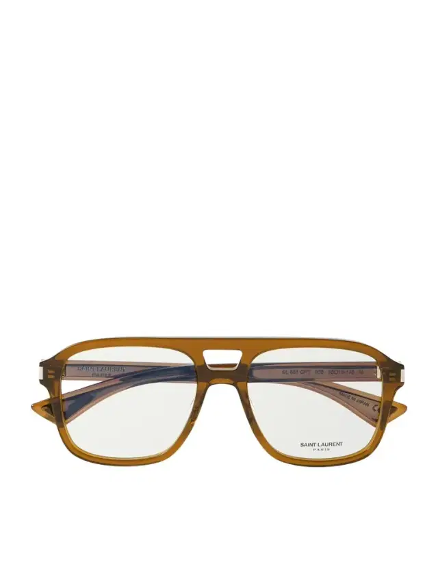 Aviator-Style Acetate Optical Glasses - Men