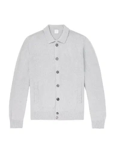 ELEVENTY Cotton and Silk-Blend Cardigan - Men | Thumbnail 1 ELEVENTY Cotton and Silk-Blend Cardigan - Men | Thumbnail 1