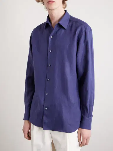 Zegna Oasi Linen Shirt - Men | Thumbnail 3 Zegna Oasi Linen Shirt - Men | Thumbnail 3
