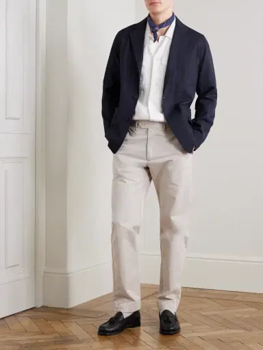 Hartford Taylor Straight-Leg Cotton-Gabardine Trousers - Men | Thumbnail 2 Hartford Taylor Straight-Leg Cotton-Gabardine Trousers - Men | Thumbnail 2