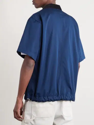 Sacai Carhartt WIP Logo-Appliquéd Corduroy-Trimmed Cotton-Canvas Shirt - Men | Thumbnail 4 Sacai Carhartt WIP Logo-Appliquéd Corduroy-Trimmed Cotton-Canvas Shirt - Men | Thumbnail 4