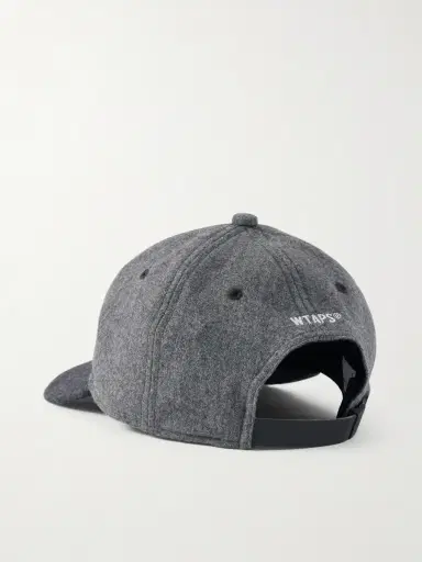 WTAPS Logo-Embroidered Wool-Blend Flannel Baseball Cap - Men | Thumbnail 4