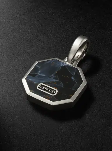 David Yurman Sterling Silver Pietersite Pendant - Men | Thumbnail 3