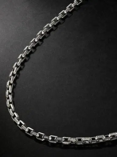 David Yurman Streamline® Sterling Silver Diamond Chain Necklace - Men | Thumbnail 1 David Yurman Streamline® Sterling Silver Diamond Chain Necklace - Men | Thumbnail 1