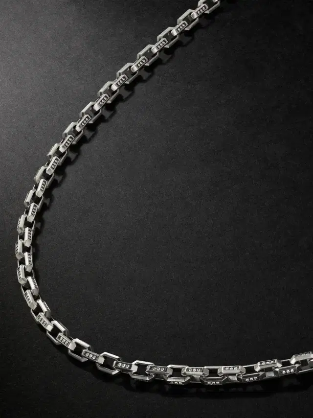 David Yurman Streamline® Sterling Silver Diamond Chain Necklace - Men