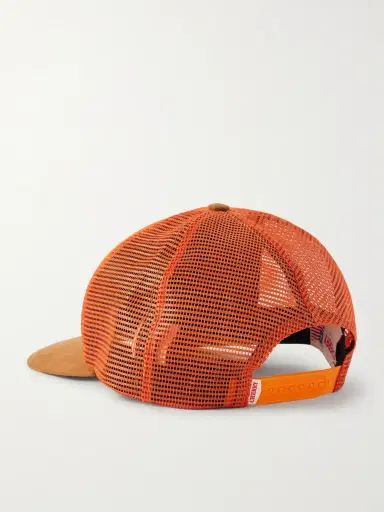 Cherry Los Angeles Outfitter Embroidered Twill and Mesh Trucker Cap - Men | Thumbnail 4