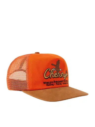 Cherry Los Angeles Outfitter Embroidered Twill and Mesh Trucker Cap - Men | Thumbnail 1