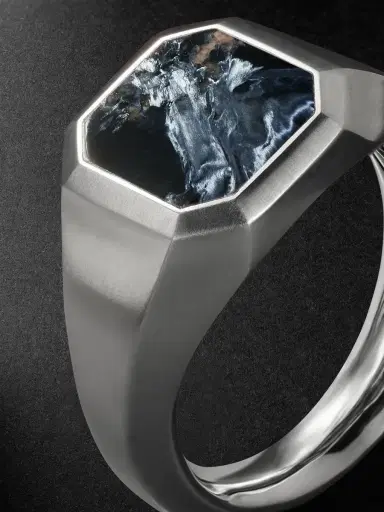 David Yurman Streamline® Sterling Silver Pietersite Signet Ring - Men | Thumbnail 5 David Yurman Streamline® Sterling Silver Pietersite Signet Ring - Men | Thumbnail 5