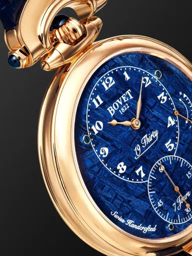 Bovet 19Thirty Hand-Wound 18-Karat Red Gold and Meteorite Watch, Ref. NTR0099 - Men | Thumbnail 6 Bovet 19Thirty Hand-Wound 18-Karat Red Gold and Meteorite Watch, Ref. NTR0099 - Men | Thumbnail 6