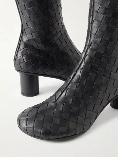 Bottega Veneta Atomic Intrecciato Leather Knee Boots | Thumbnail 5 Bottega Veneta Atomic Intrecciato Leather Knee Boots | Thumbnail 5
